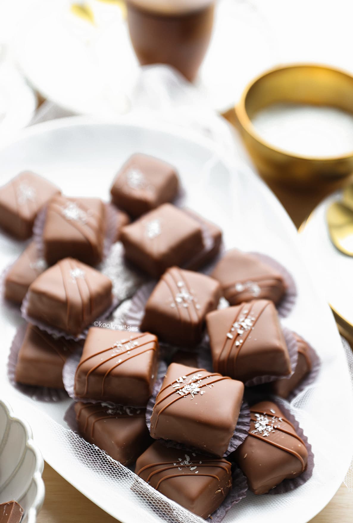 Chocolade Kokoskoekjes No Bake eindresultaat Kookmutsjes