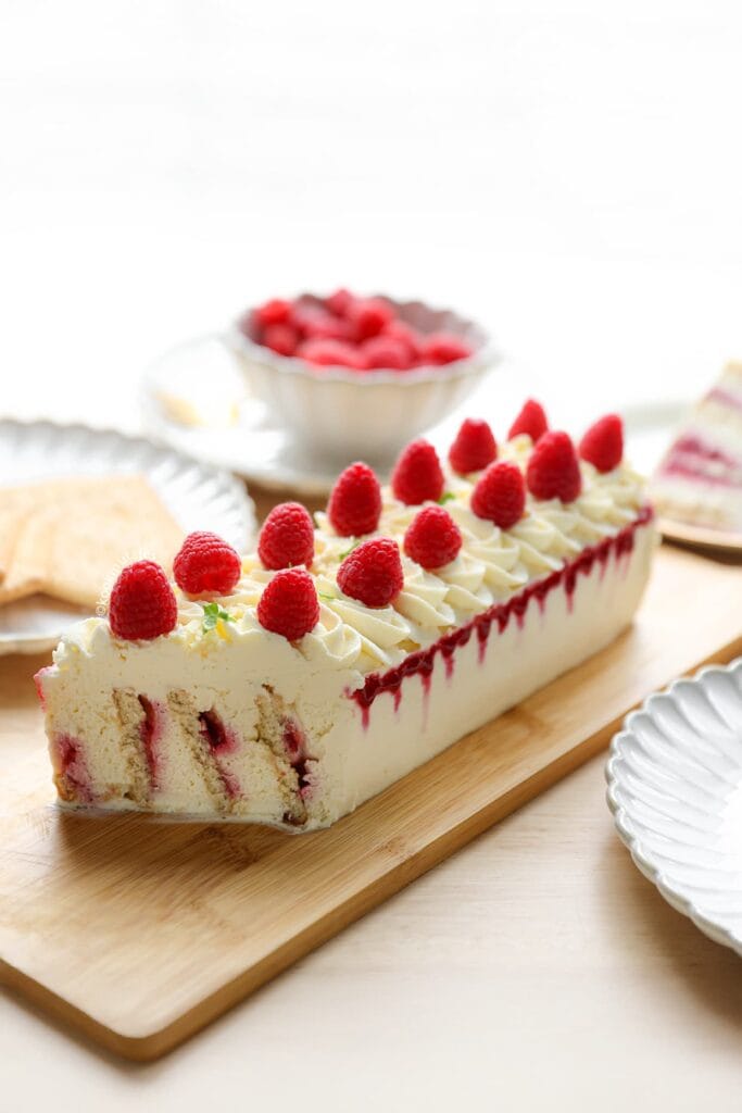 Frambozen Cookie Dessert (No Bake) eindresultaat Kookmutsjes