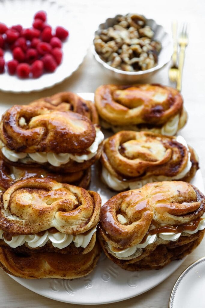 Kaneelbroodjes met Room eindresultaat Kookmutsjes
