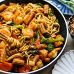 Noedels met Garnalen en Bimi Kookmutsjes