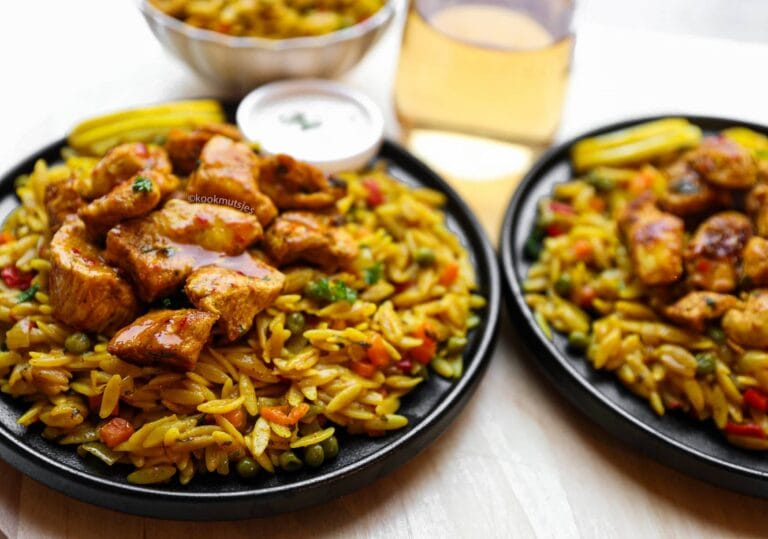 Chicken With Orzo And Vegetables