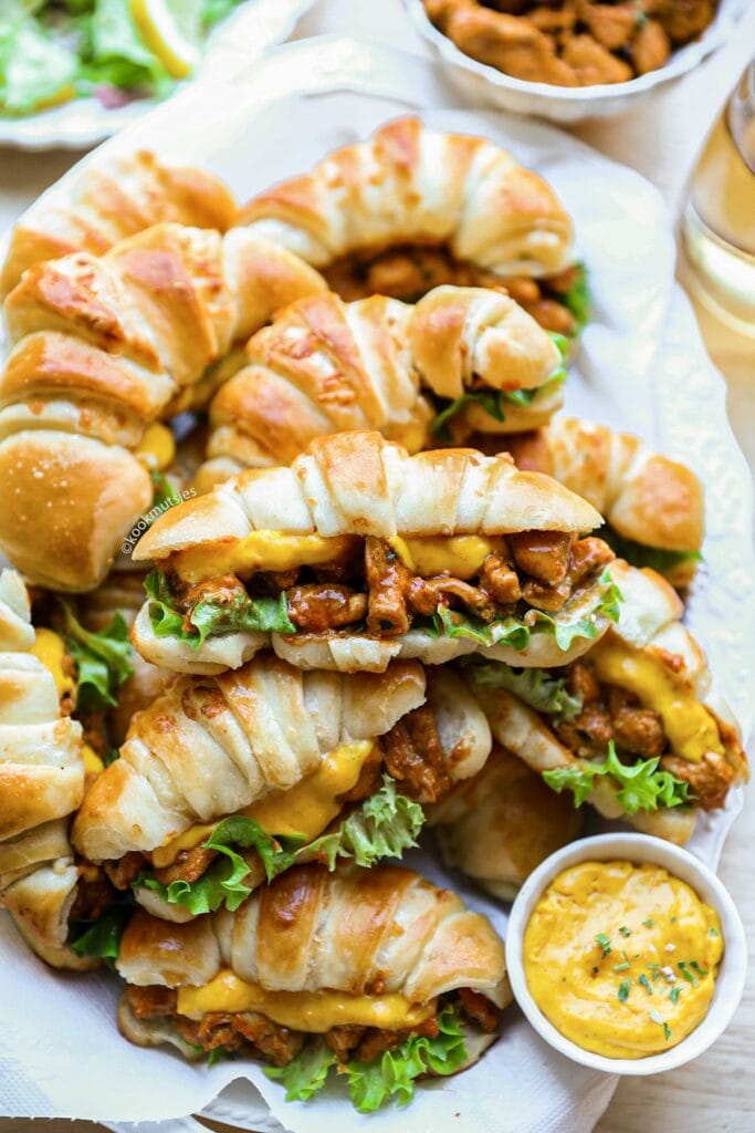 Gevulde croissantbroodjes met kaas eindresultaat Kookmutsjes