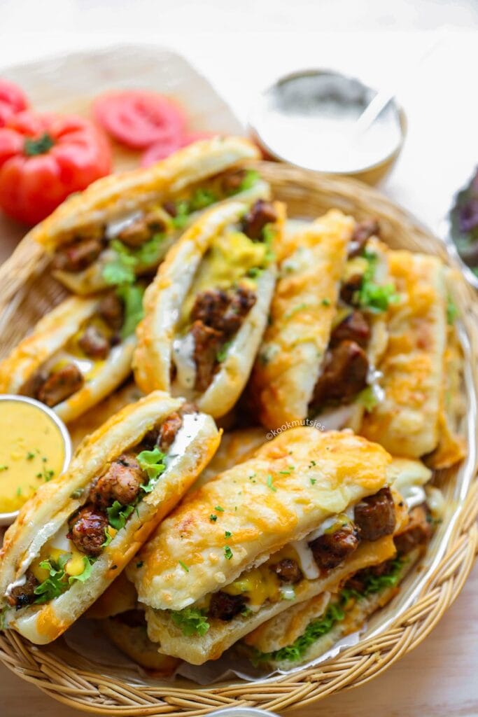 Jalapenos-Kaasbroodjes met biefstuk eindresultaat Kookmutsjes