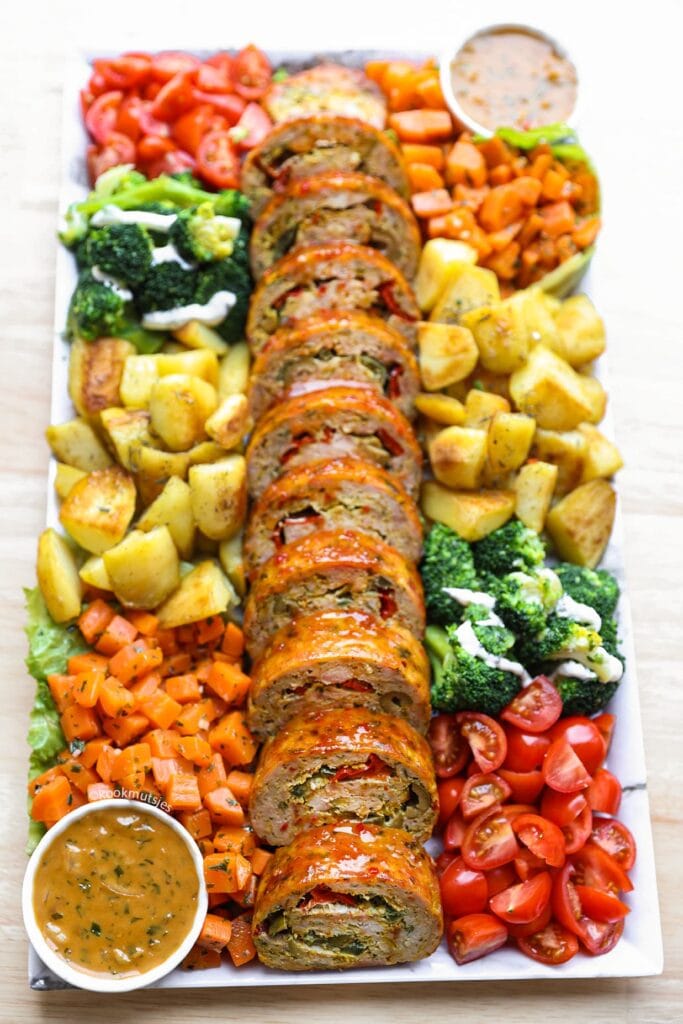 Kiprollade uit de oven met groenten eindresultaat van Kookmutsjes