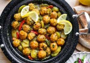 Kabeljauw tajine met aardappelschjifjes Kookmutsjes