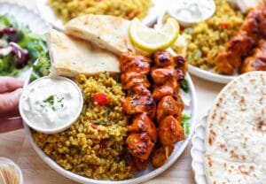 Kipspiesjes met Bulgur en groenten Kookmutsjes