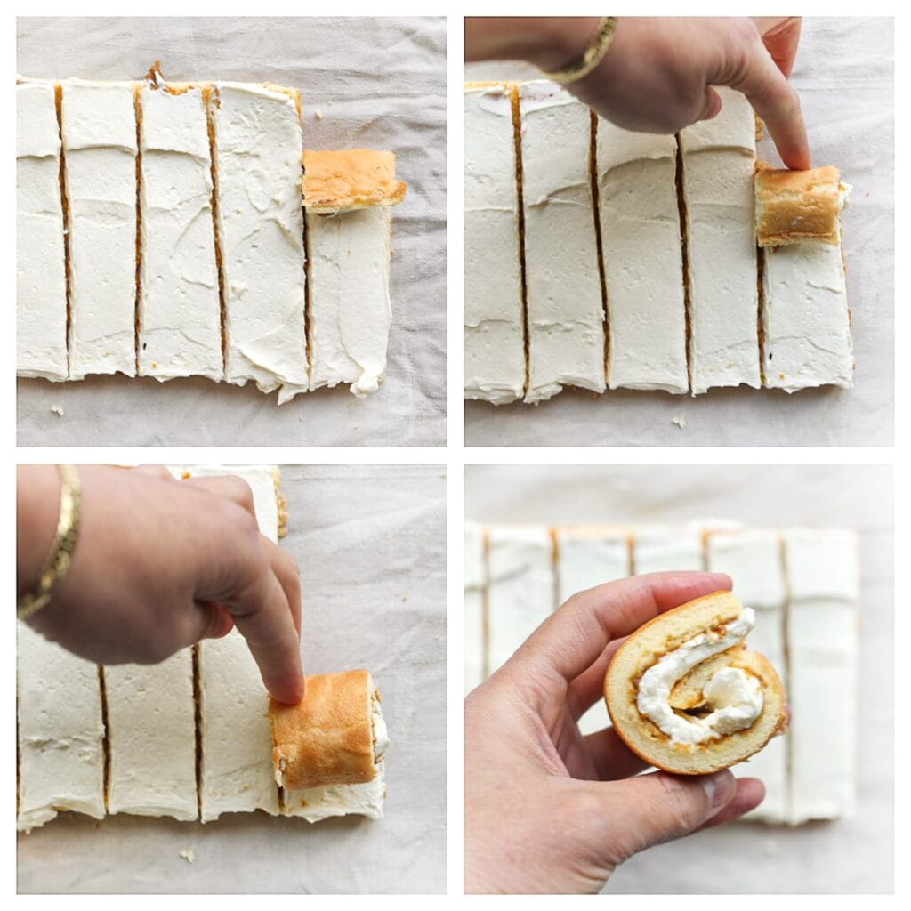 Neem een reep en rol deze op tot een strak rolletje.