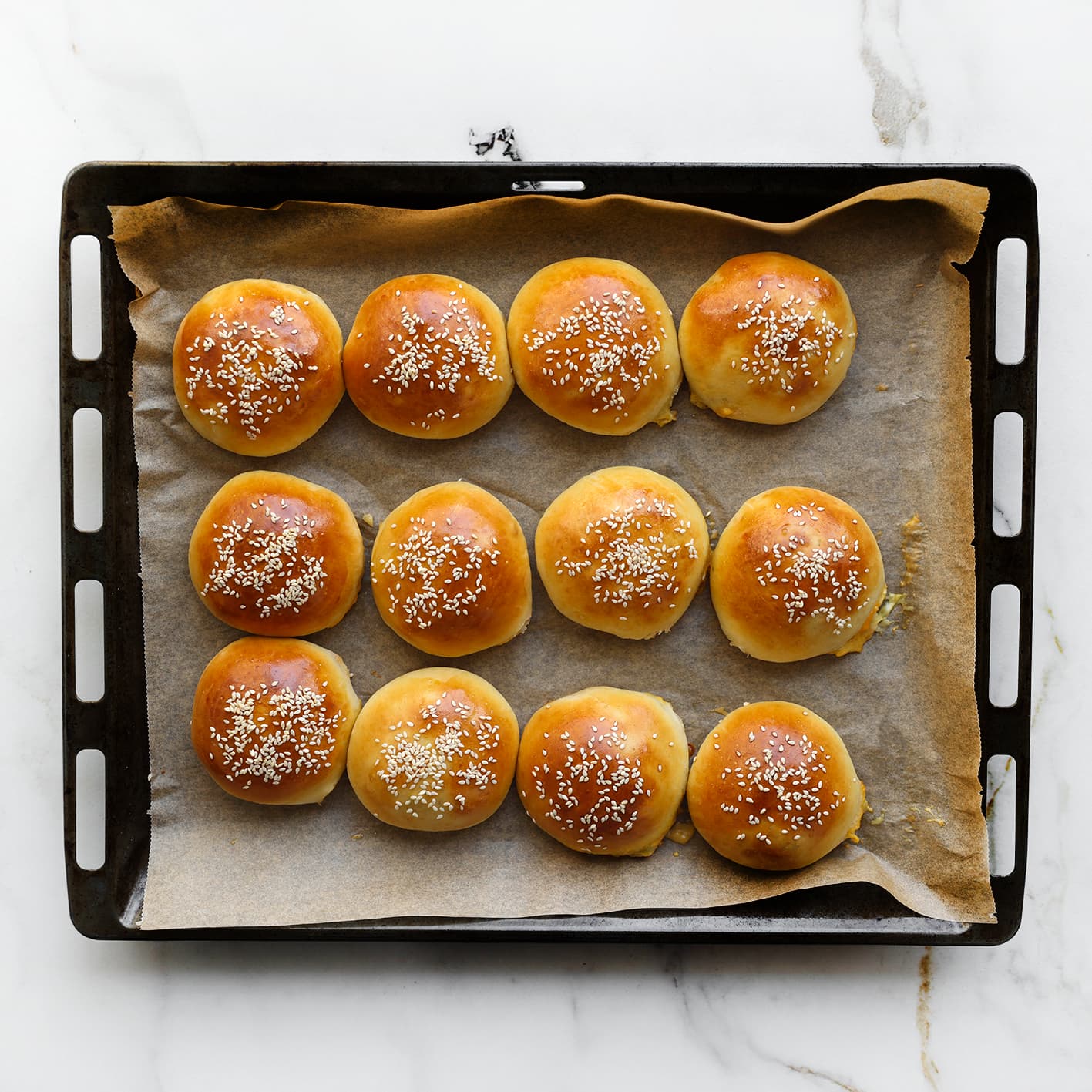 Broodjes bakken in de oven