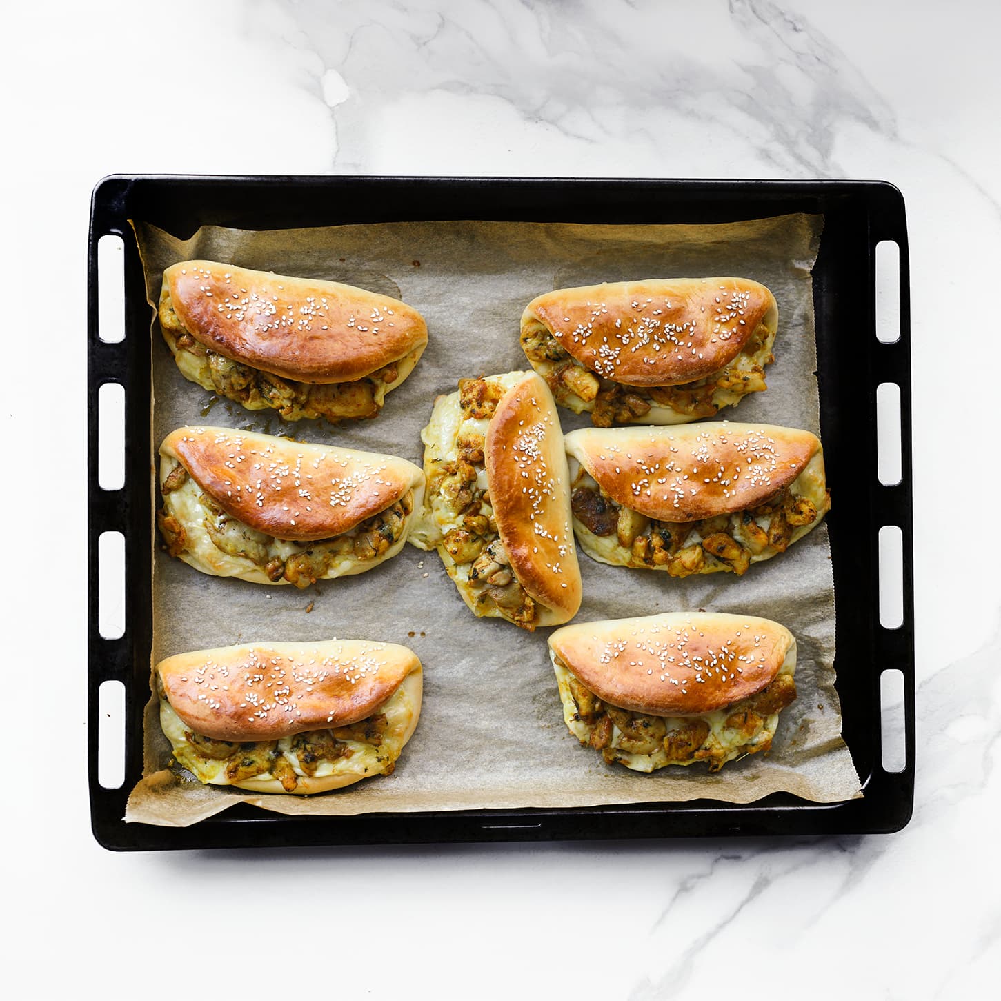 Broodjes bakken in de oven