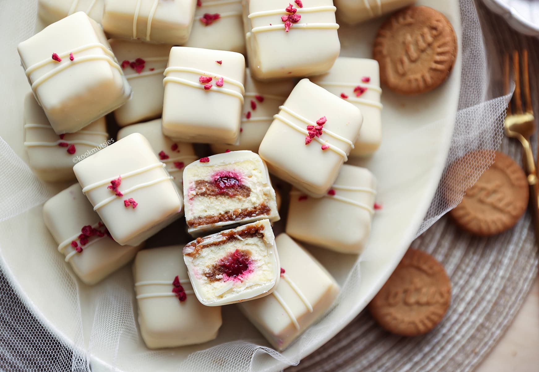 Cheesecake bites van kookmutsjes