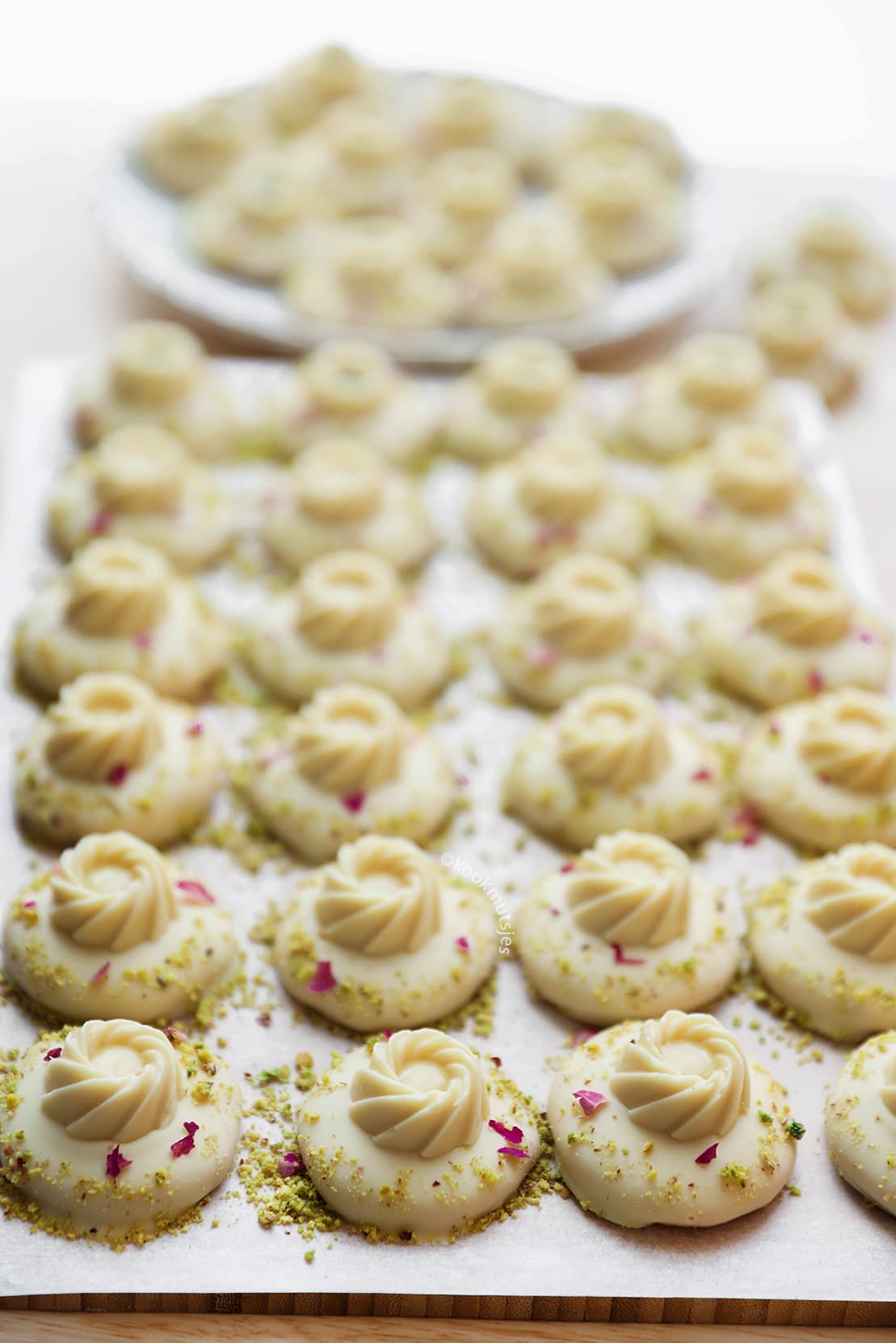 Chocolade tulbandkoekjes eindresultaat Kookmutsjes