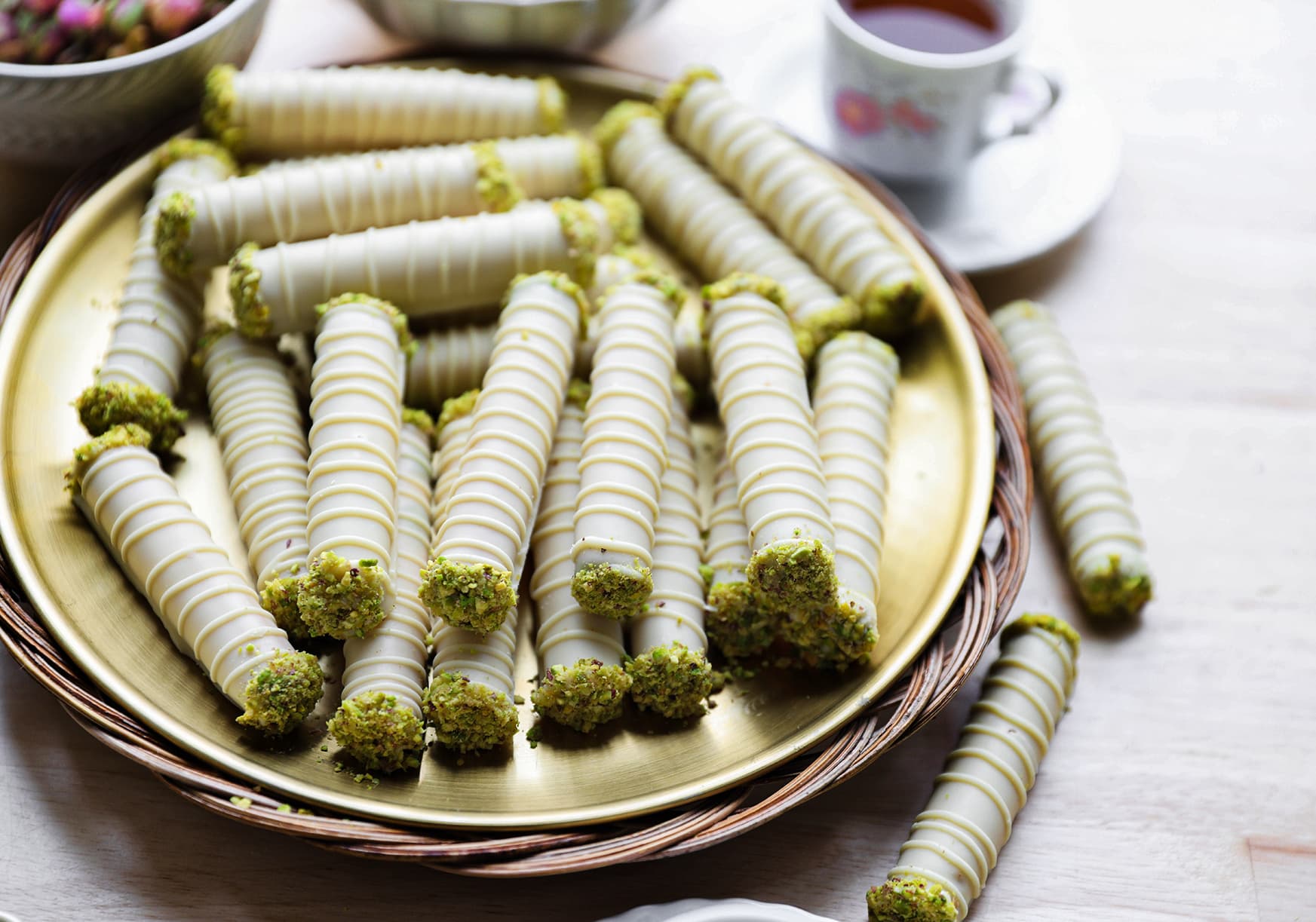 Gevulde Pistachekoekjes No bake