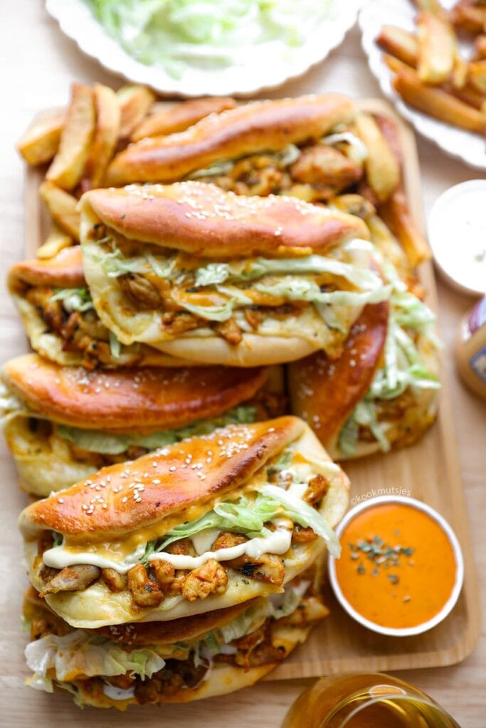 Kipbroodjes uit de oven eindresultaat Kookmutsjes