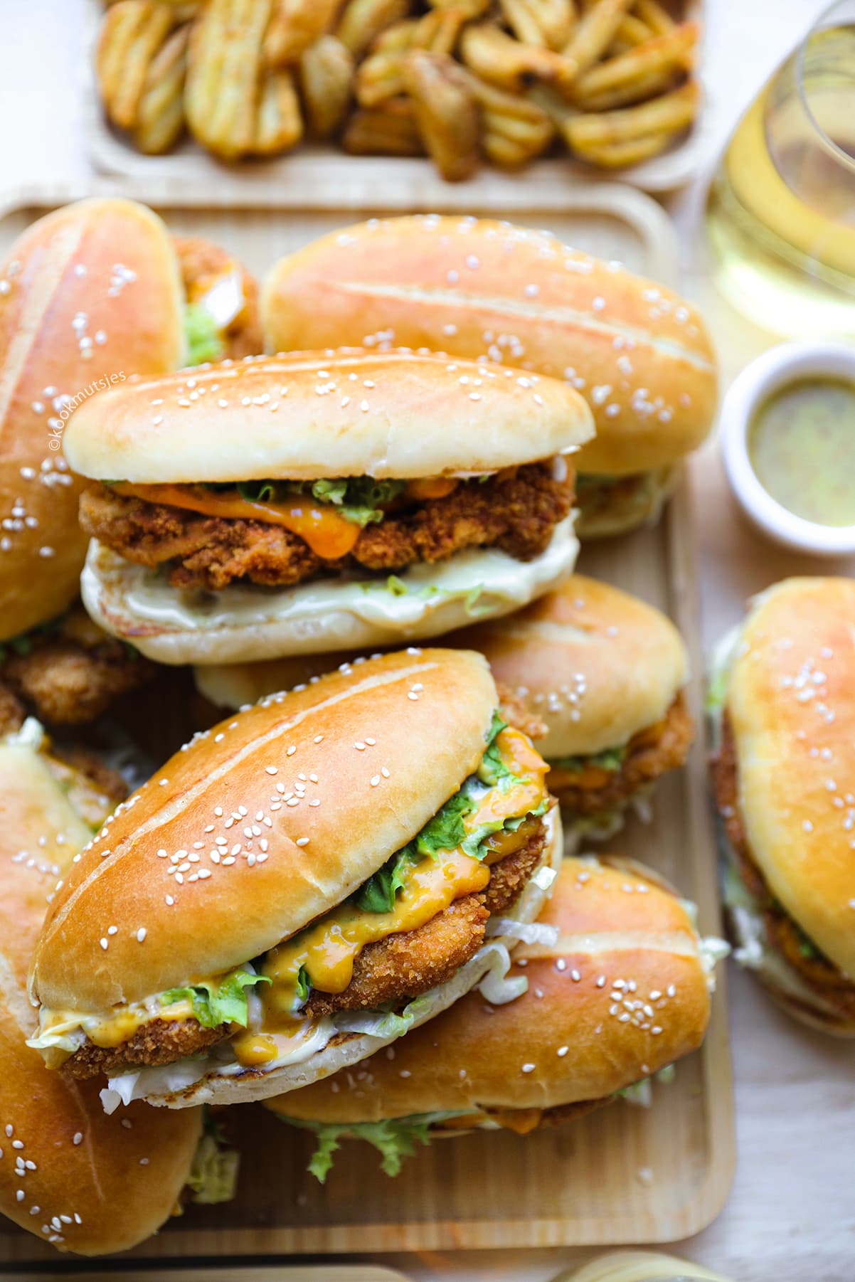 Kipburger met Broodje eindresultaat Kookmutsjes