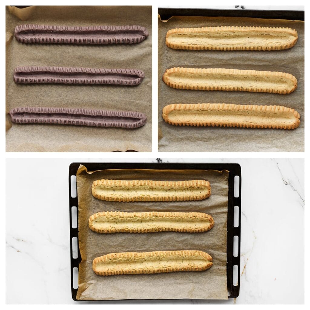 Verwarm de oven voor op 190 ℃. Bak de koekjes 10-15 minuten. Houd de baktijd goed in de gaten, omdat elke oven anders kan zijn. Laat de koekjes volledig afkoelen.