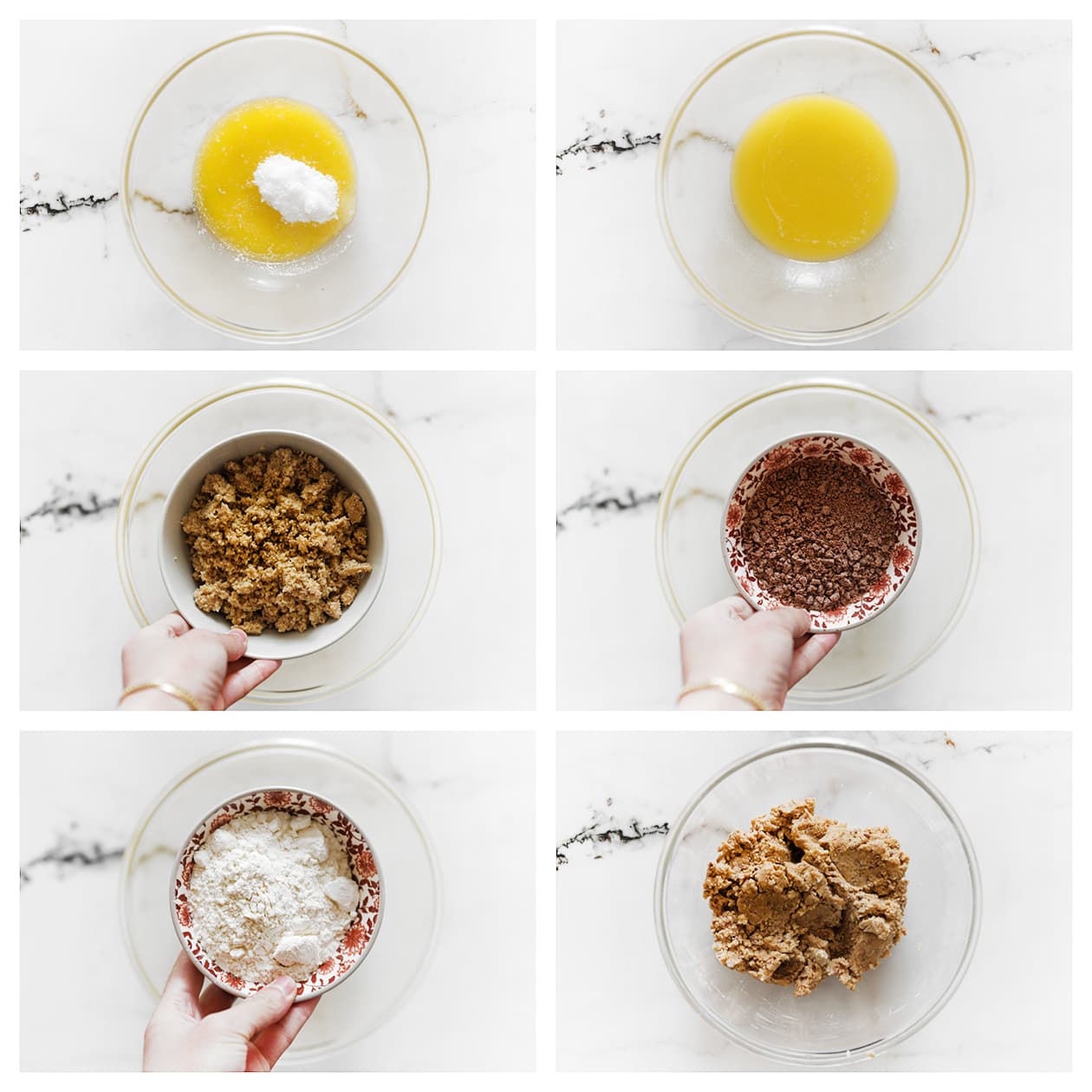 Koekjesdeeg mengen tot een geheel