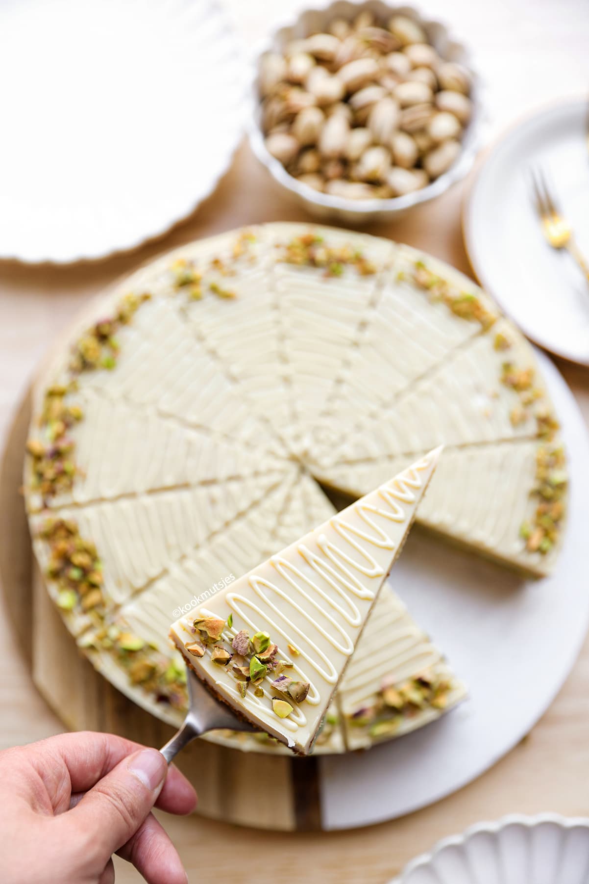 Pistachecake met Vulling eindresultaat Kookmutsjes