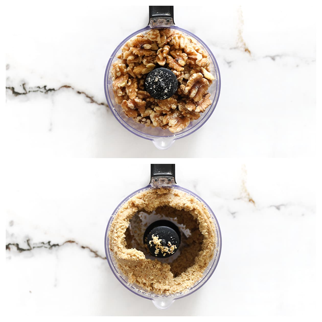 Walnoten echt fijnmalen in een hakmolen