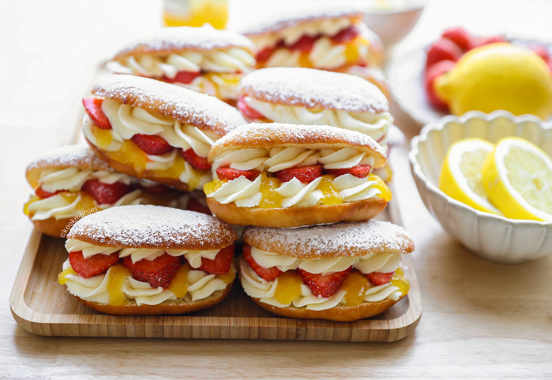 Citroen Donuts Kookmutsjes