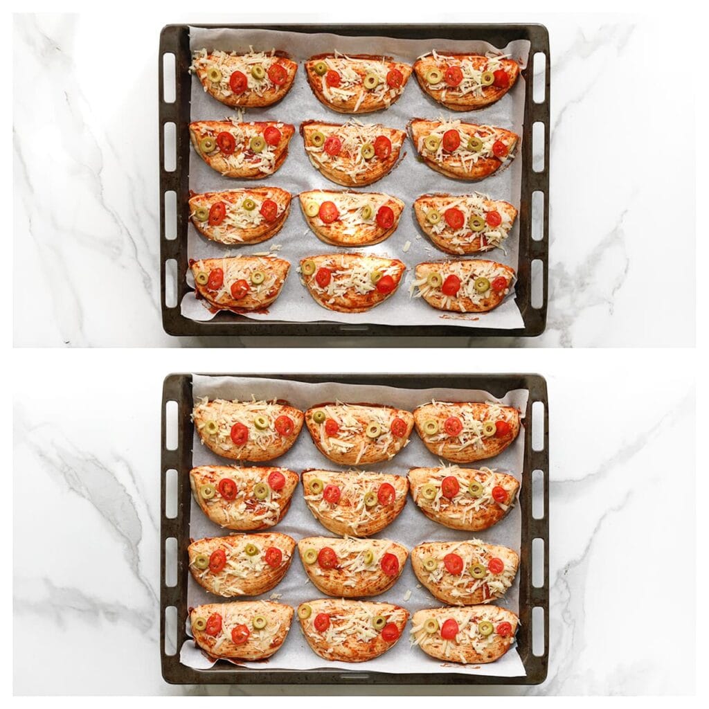 Laat het deeg 30 minuten rijzen, of tot het in omvang is verdubbeld.