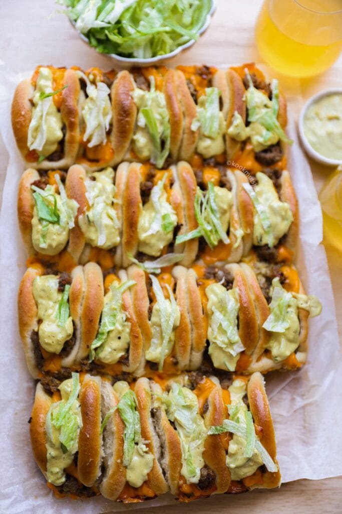 Simpele Big Mac Broodjes eindresultaat Kookmutsjes