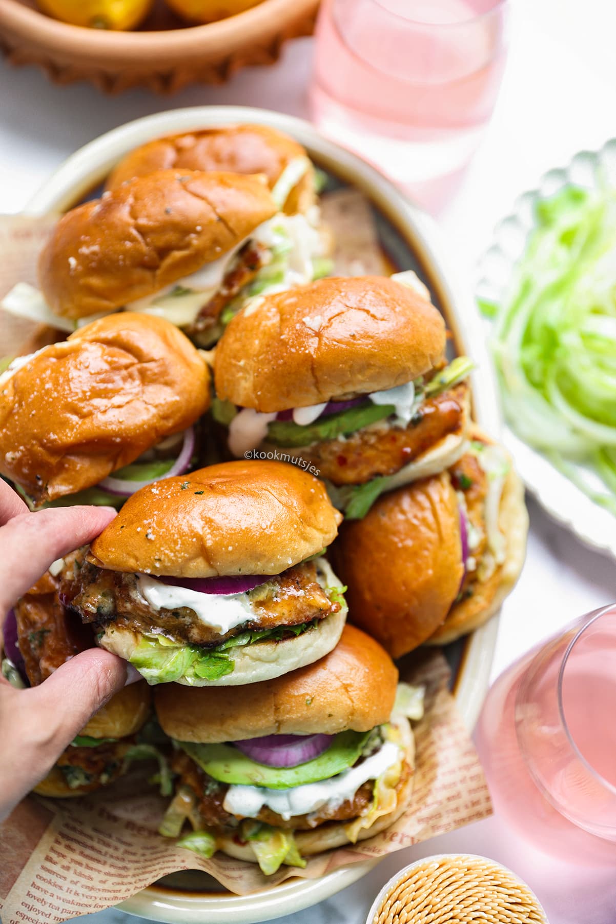 Snelle Kip-Parmezaan Broodjes eindresultaat Kookmutsjes