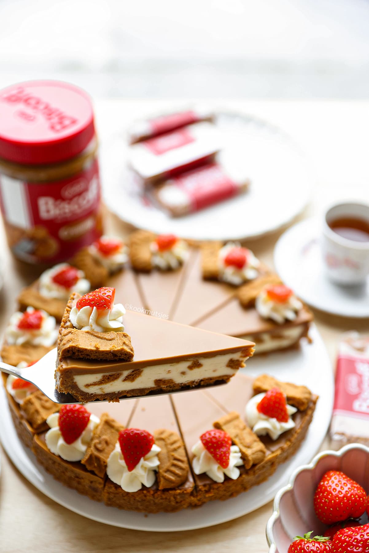 Speculoostaartje eindresultaat Kookmutsjes