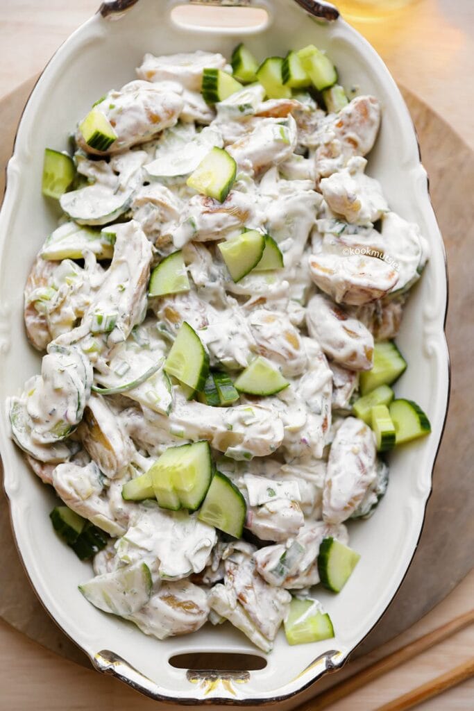 Frisse Aardappelsalade eindresultaat Kookmutsjes