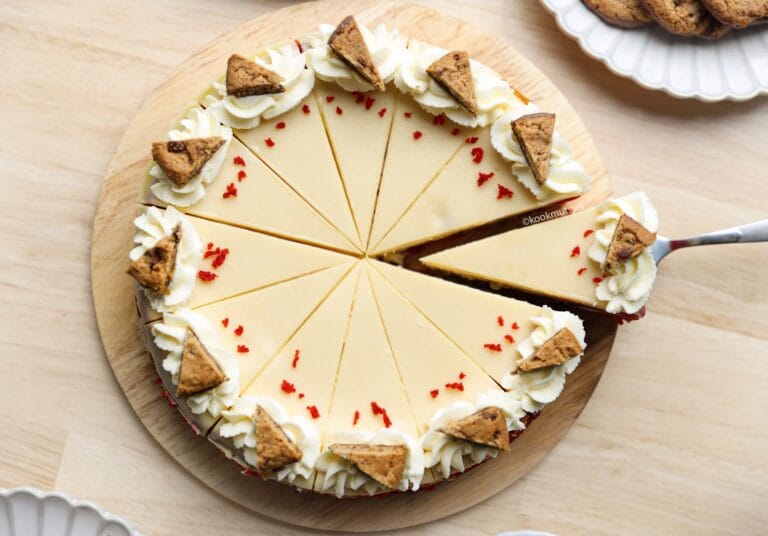 Red Velvet Cheesecake met Chocolate Chip Cookies