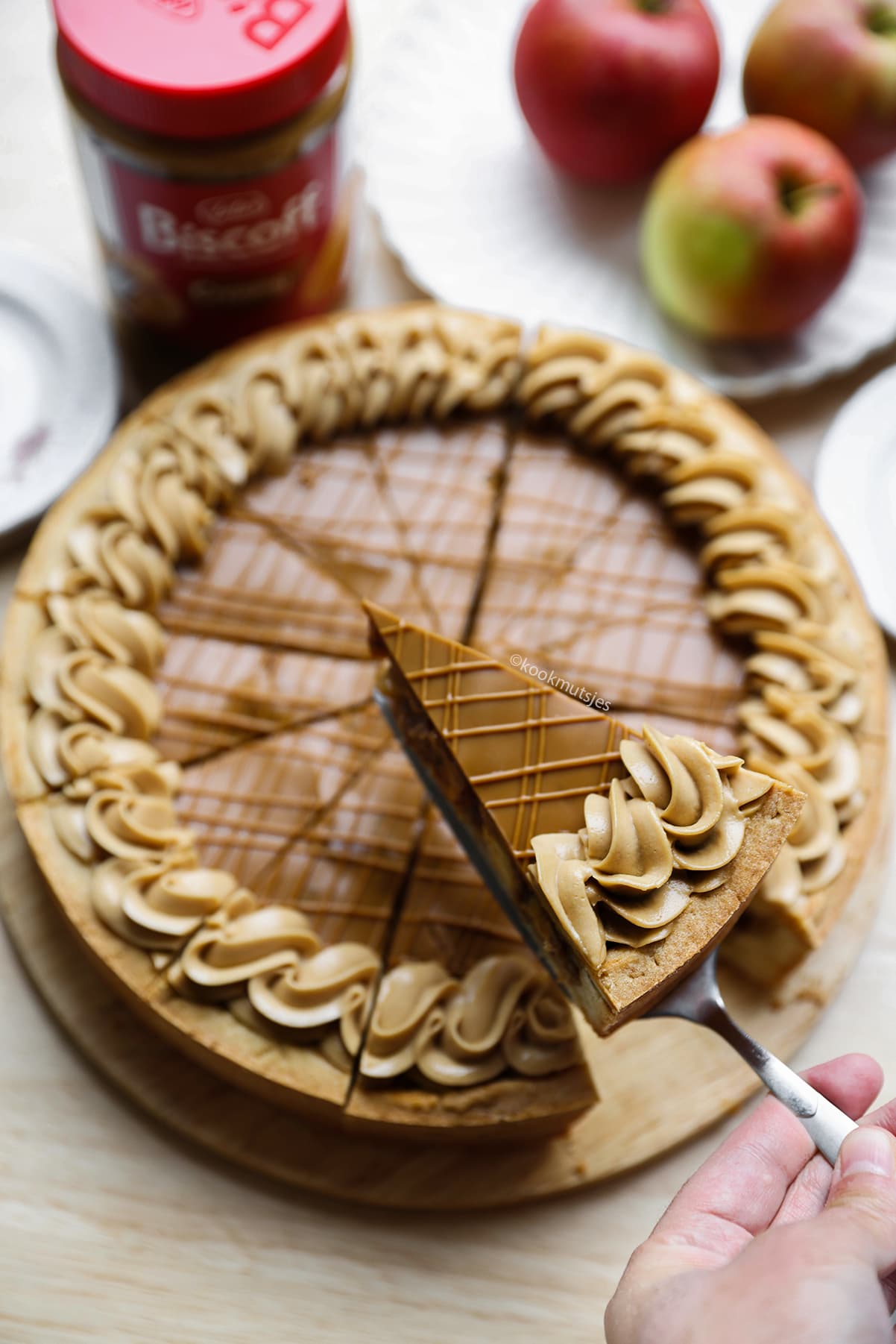 Appel-Biscoff Taart eindresultaat Kookmutsjes