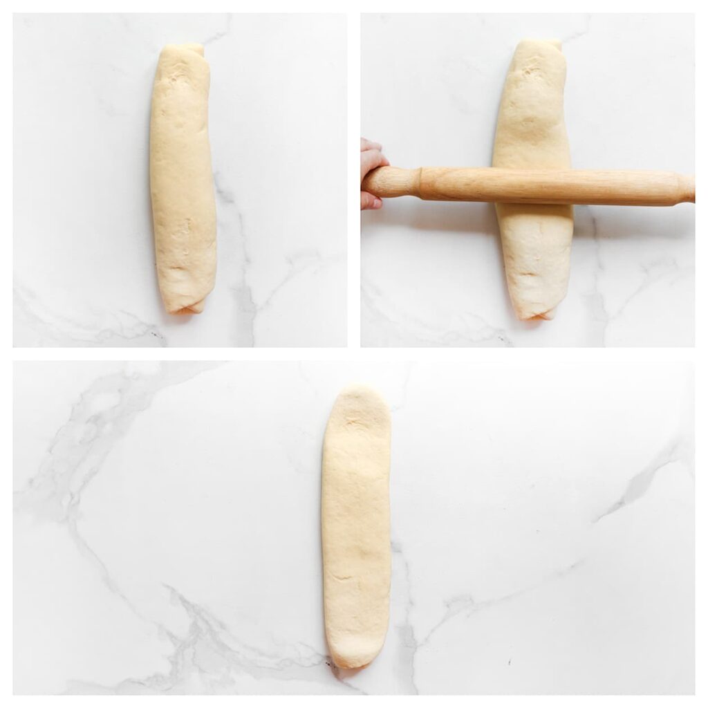 Rol lichtjes uit met een deegroller.