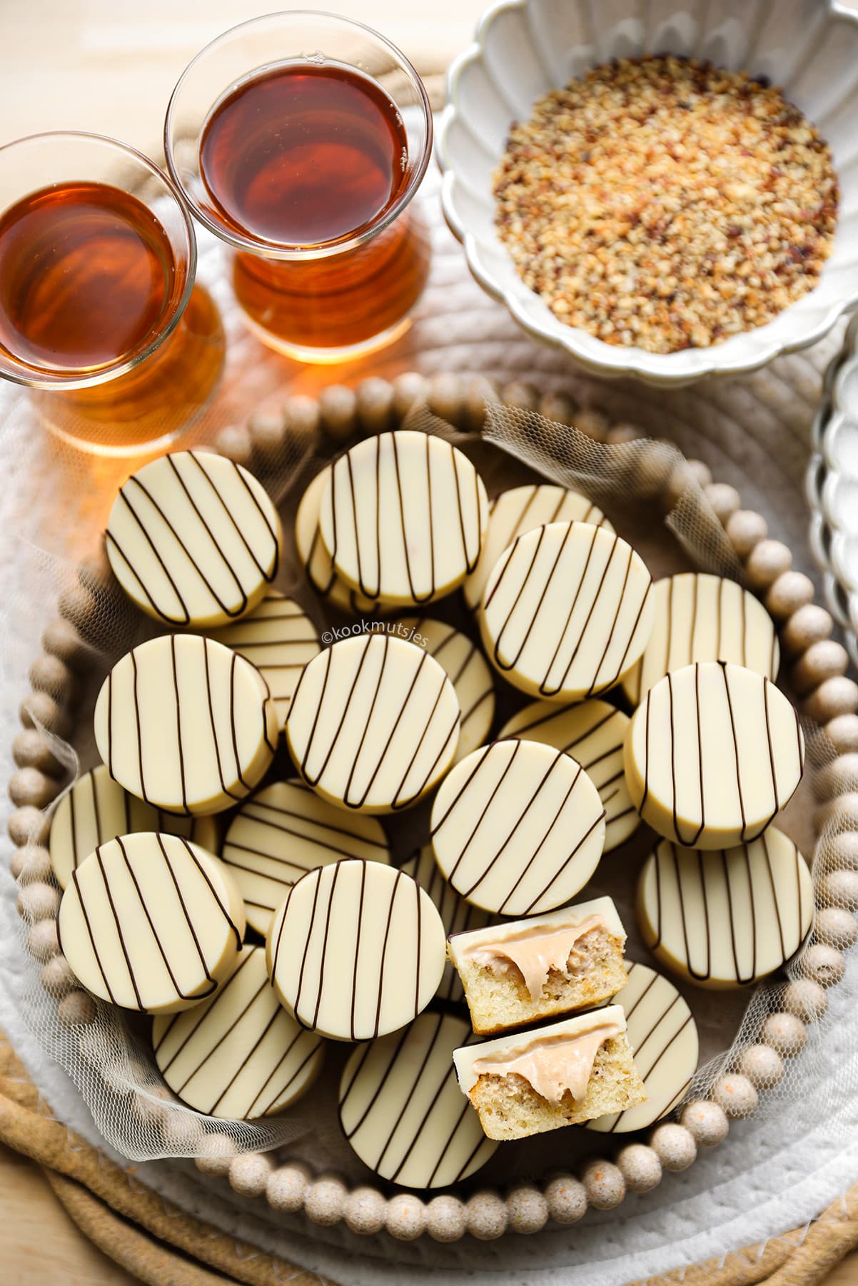Hazelnoot Cakjes eindresultaat Kookmutsjes
