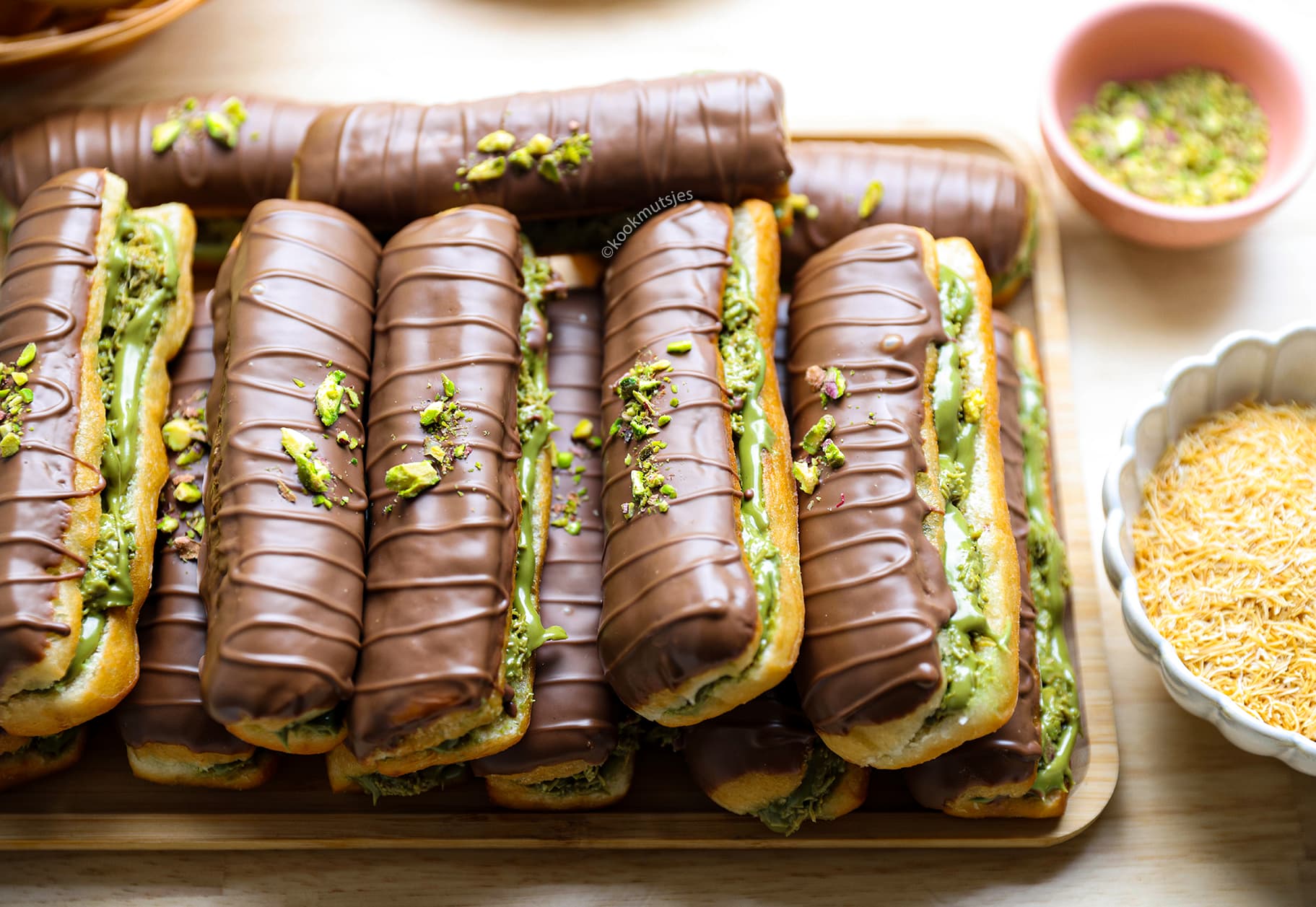 Pistache Long Donuts Kookmutsjes