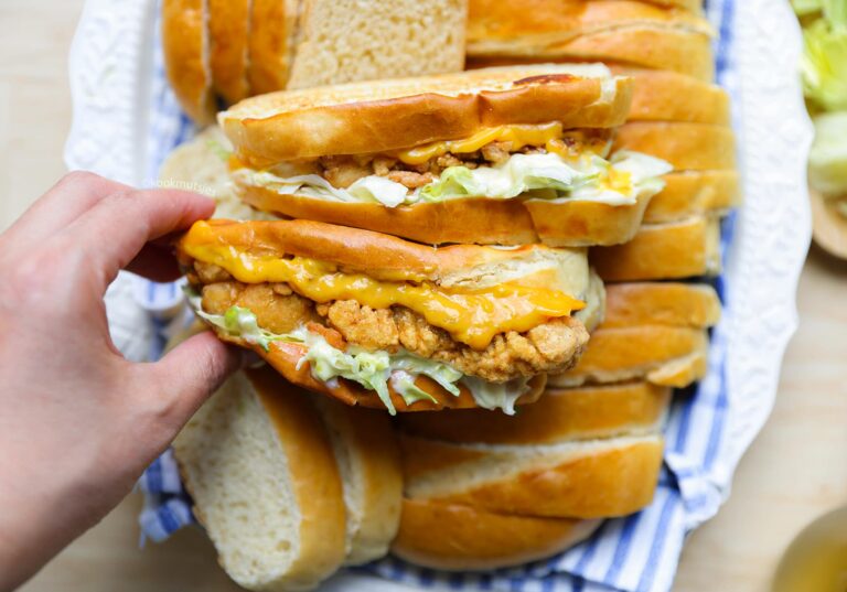 Sandwichbrood met Krokante Kip Kookmutsjes