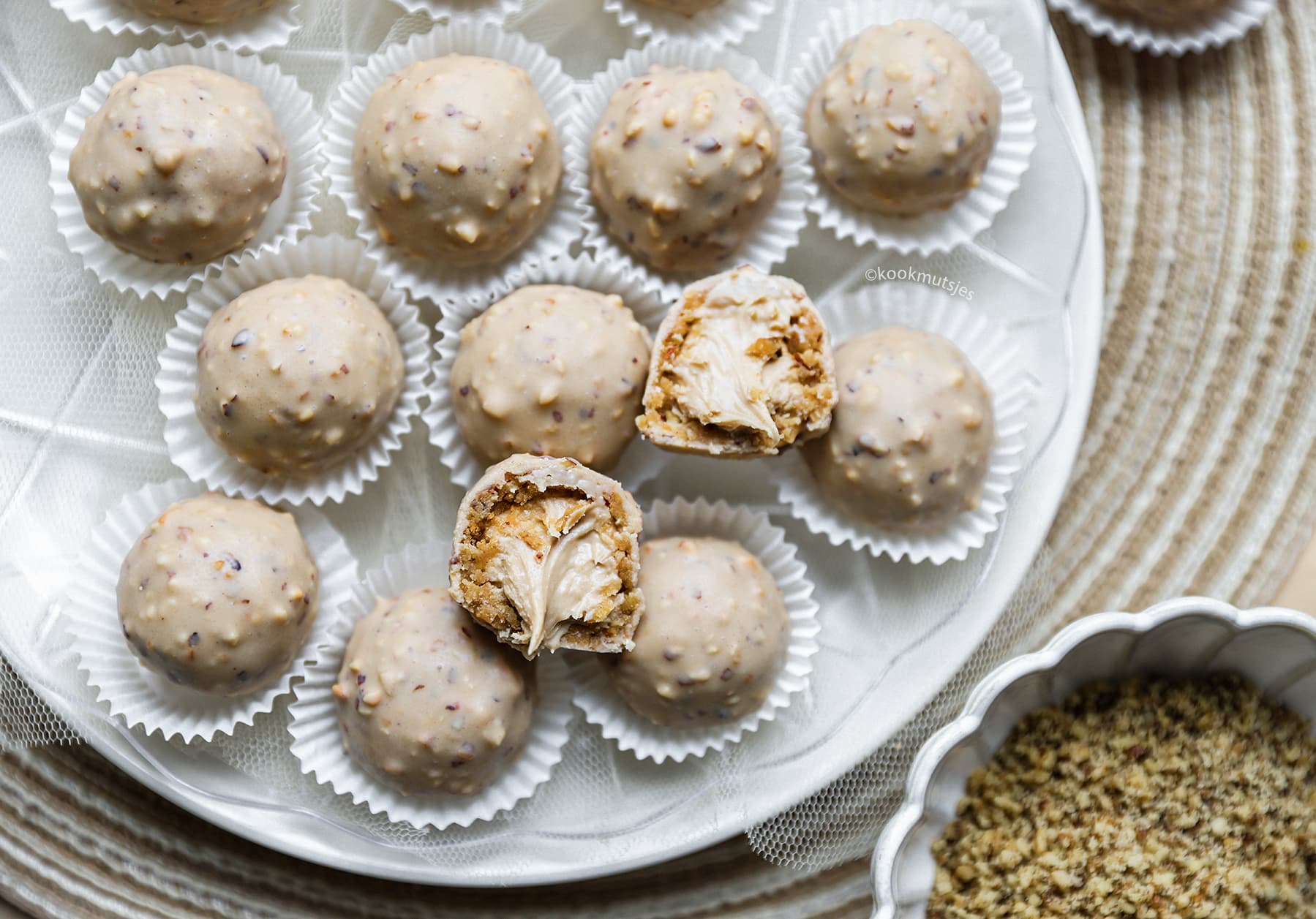 No Bake Hazelnoot Bonbons