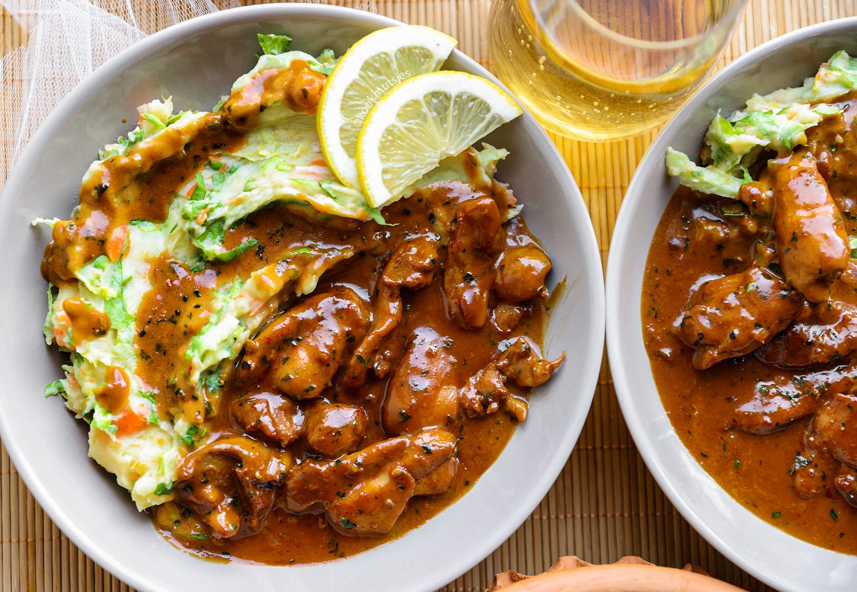 Andijviestamppot met Pittige Kip