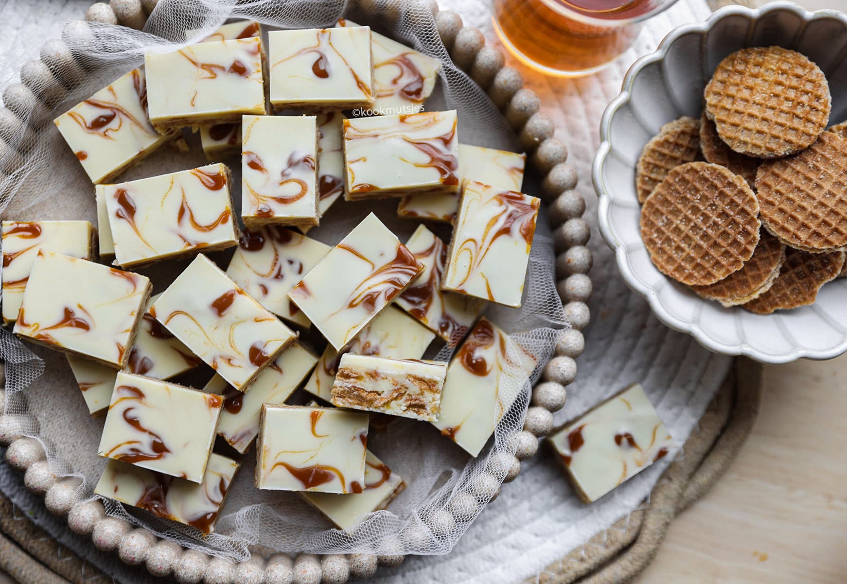 Stroopwafel-Chocoladekoekjes (No Bake)