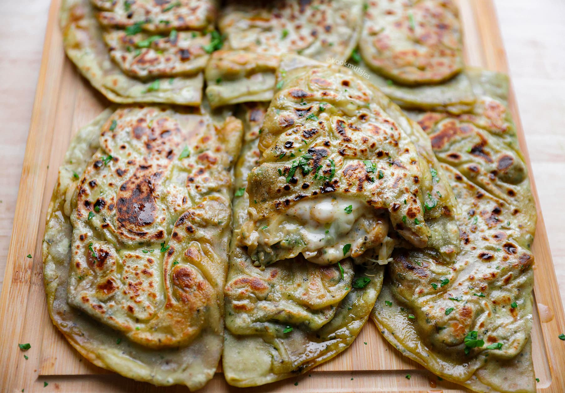 Flatbread met Kip Pesto