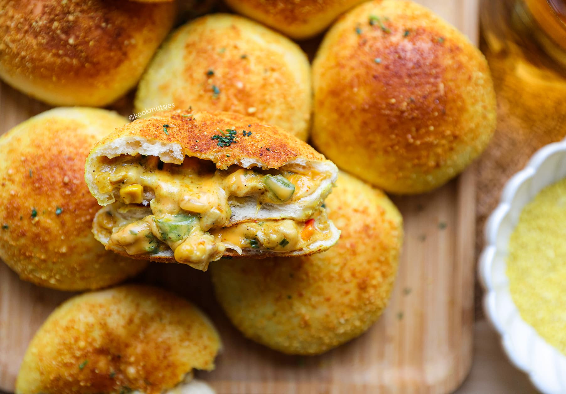 Romige Kip-Curry Broodjes