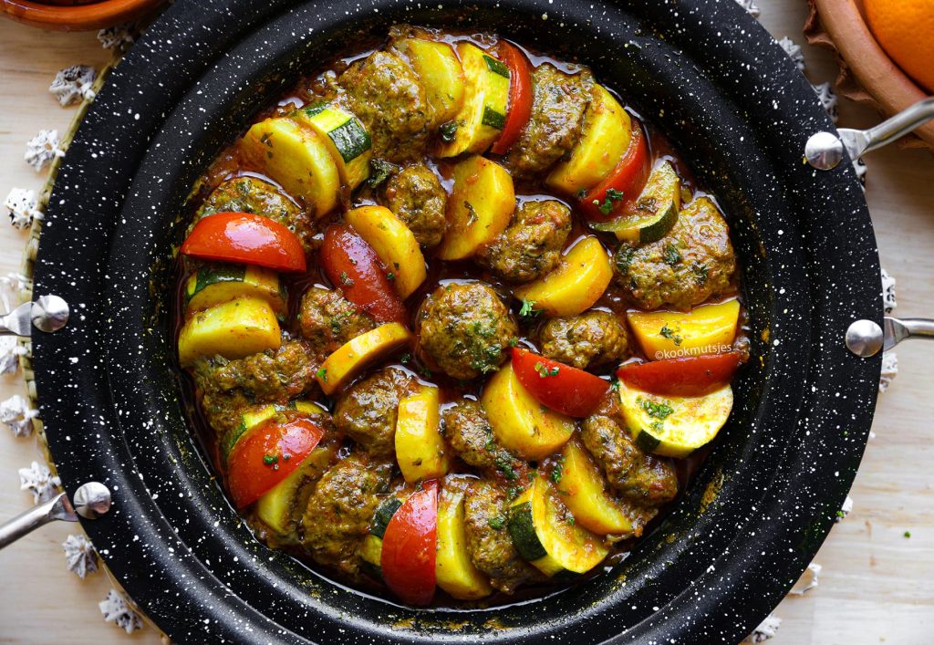 Tajine met Gehakt en Groenten